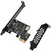 Image 1 : PCIE X1 to USB 3.2 Gen1 Type E Expansion Card - New