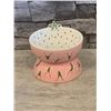 Image 1 : Elevated Cat Food Bowl - Ceramic - Dragon Fruit - New
