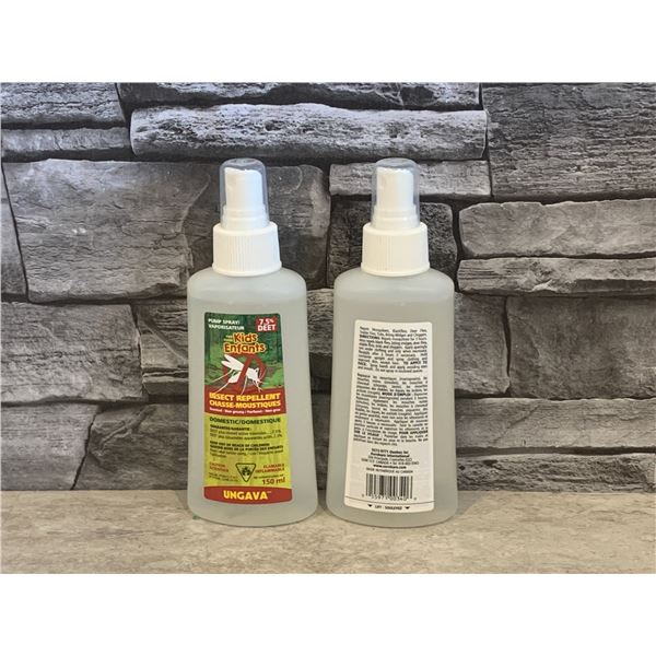 Lot of 2 - Insect Repellent Spray for Kids - 150mL - 7.5% Deet - New