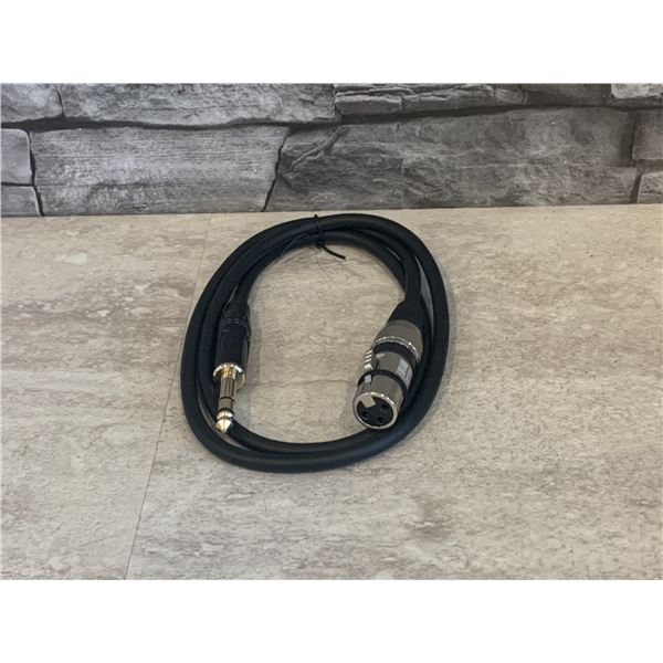 Female XLR to 1/4TRS Cable - 3.3ft - New