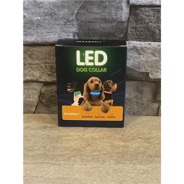 LED Dog Collar - Size Small - Purple - Brand New