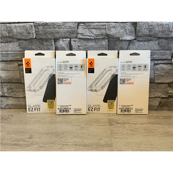 Lot of 4 - Spigen Tempered Glass Screen Protector - New
