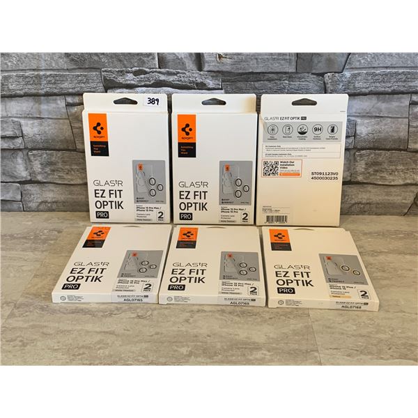 Lot of 6 - Spigen Camera Lens Screen Protector - New