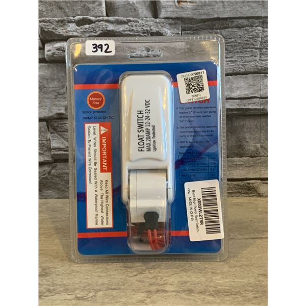 Boat Bilge Pump Float - Ignition Protected - 20Amp 12-24-32V DC - New