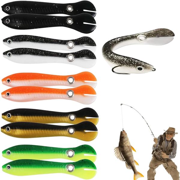 Soft Bionic Fishing Lure - 6g - 10cm - 10Pcs - New
