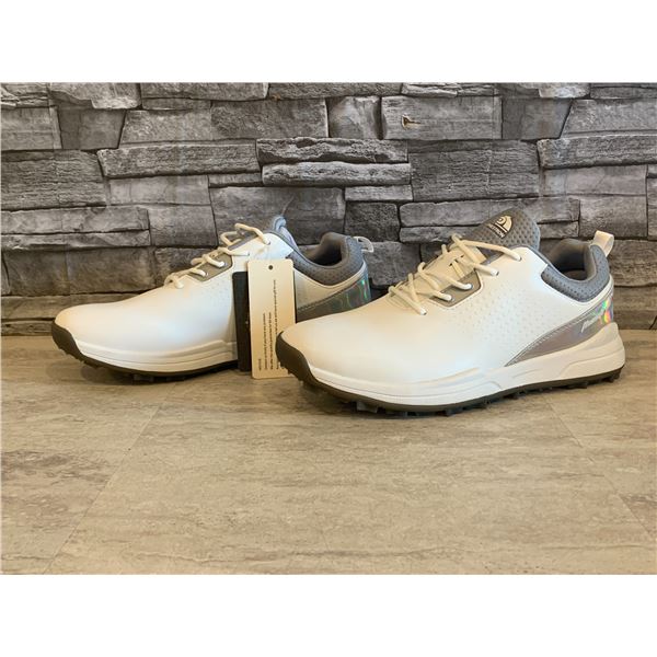Men's Shoes -  Size 11 - White with Grey - New