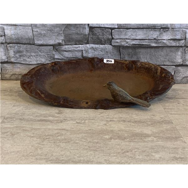 Cast Iron Bird Bath - 13"x 6"