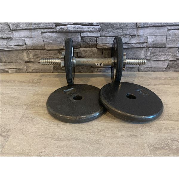 Dumbbell with 2 x 2.5lb & 2 X 7.5lb weights