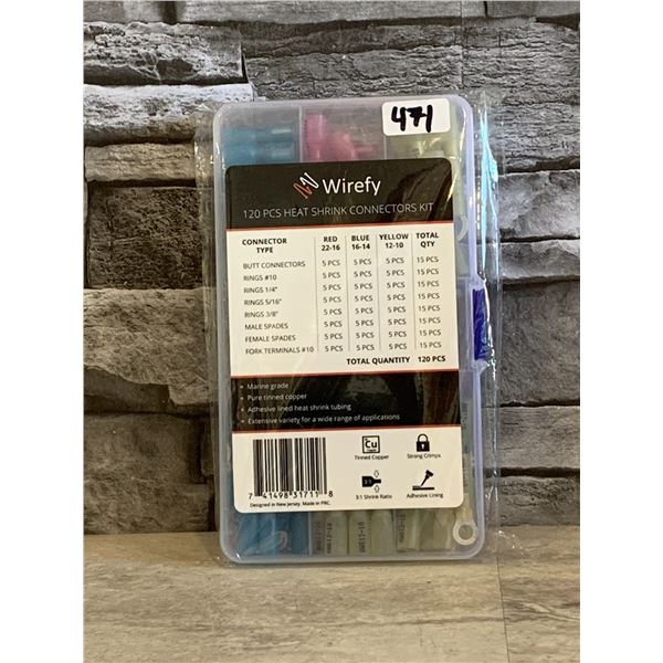 Heat Shrink Connectors Kit - 120 Pcs - Brand New