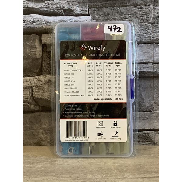 Heat Shrink Connectors Kit - 120 Pcs - Brand New