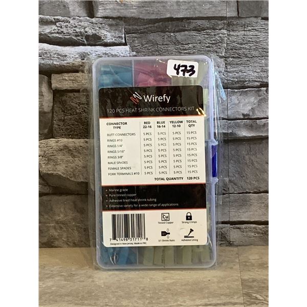 Heat Shrink Connectors Kit - 120 Pcs - Brand New
