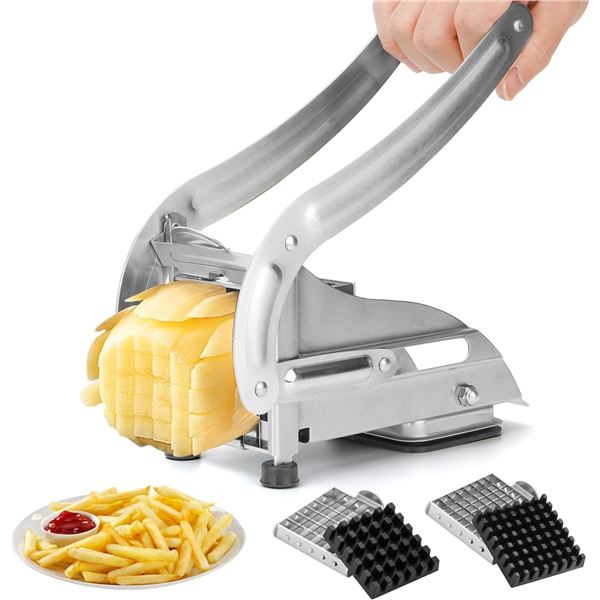 French Fry Cutter - Includes 2 Blades - New