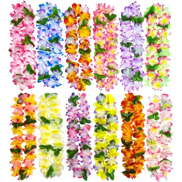 Hawaiian Leis - 12 Pcs - New