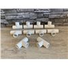 Image 2 : Tee PVC Fitting - 1" - 10 Pcs - New