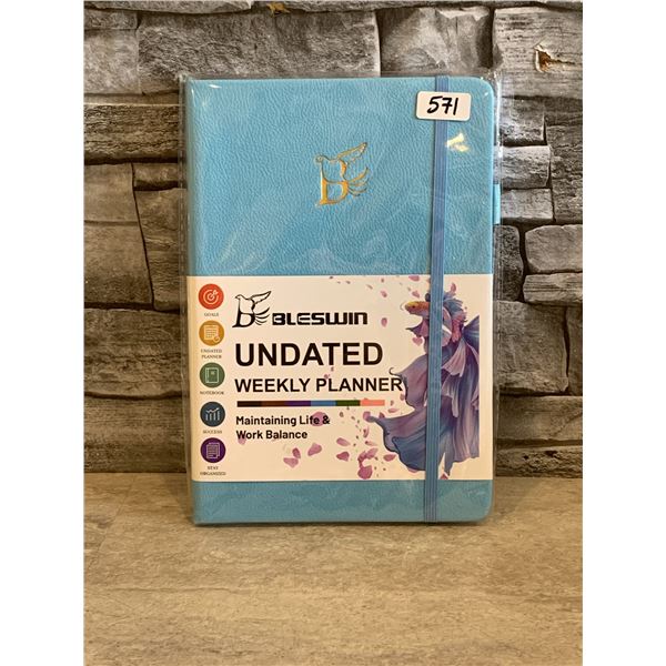 Blesswin Undated Weekly Planner - Sky Blue - New