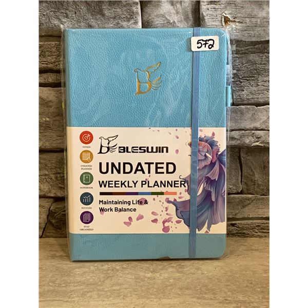 Blesswin Undated Weekly Planner - Sky Blue - New