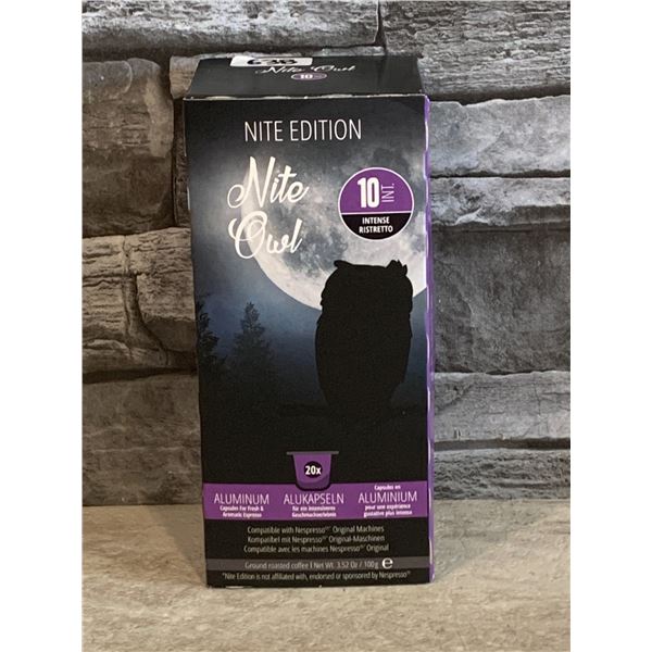 Nite Edition - Night Owl - Intense Ristretto - 20 Pods - BB: 28/08/2025 - New