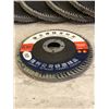 Image 3 : Angle Grinder Sanding Disc - 4" - 60 Grit - 10 Pcs - New