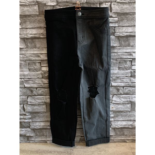 Weissman Mixify Two Tone Distressed Jeans - Dark Wash - Size: 7/8 (IC) - New