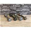 Image 1 : Lot of 4 - Cast Iron Hex Dumbbells - 5lbs each