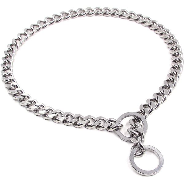 Lot of 2 - Stainless Steel Dog Collar - 26"