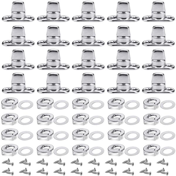 Lot of 2 - Canvas Twist Lock Fasteners - 20 Sets