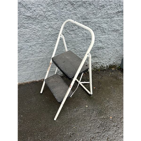 Folding Steel 2 Step Ladder