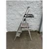 Image 2 : Werner Steel 3 Step with Plastic Tray Folding Ladder
