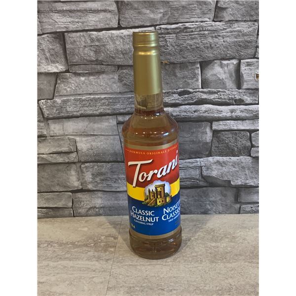 Torani Syrup - Classic Hazelnut Flavour - 750mL - BB: 27 FE 01 - Brand New