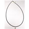 Image 2 : 10K(3.39G), BLACK DIAMOND + LAB (15.5CT) NECKLACE 15", APPRAISED INSURANCE VALUE $3600