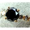 Image 2 : 10K(2.15G), BLACK + WHITE DIAMOND  (2CT) RING, SIZE 6.75, APPRAISED INSURANCE VALUE $2835