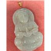 Image 1 : 14K JADEITE PENDANT,  SUGGESTED  RETAIL VALUE $400
