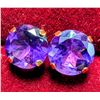 Image 1 : 10K AMETHYST EARRING, SUGGESTED RETAIL  VALUE $400