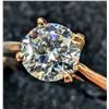 Image 2 : 10K(1.3G), MOISSANITE (0.45CT) RING SIZE 7, APPRAISED INSURANCE VALUE $900