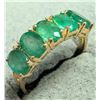 Image 1 : 10K(2G), (NATURAL EMERALD 2.75CT)RING,  SIZE 7, APPRAISED INSURANCE VALUE $2500