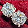 Image 1 : 14K(0.93G), (LAB DIAMOND 1.54CT)EARRINGS, APPRAISED INSURANCE VALUE $1845
