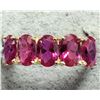 Image 1 : 10K(2G), (LAB RUBY) (3CT)RING,  SIZE 7, APPRAISED INSURANCE VALUE $2300
