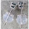 Image 2 : 14K(LAB BLUE DIAMOND) (0.24CT)EARRING, SUGGESTED RETAIL VALUE $800
