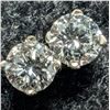 Image 1 : 14K WHITE GOLD 0.45G LAB DIAMOND 0.32CT EARRINGS APPRAISED INSURANCE VALUE $900