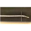 Image 2 : NEW PLATINUM PLATED 4.0MM PRINCESS CUT SIMULATED DIAMOND (CZ) TENNIS BRACELET, ADJUSTABLE 7"-8" LONG