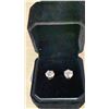 Image 1 : NEW 18K GOLD PLATED 2.0CT EACH SIMULATED STUD EARRINGS