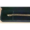 Image 3 : NEW 14K GOLD PLATED 7.5MM CUBAN LINK BRACELET, 7.5" LONG