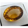 Image 1 : 49.11 CT CERTIFIED MADEIRA CITRINE GEMSTONE ($5,600 APPRAISAL, APPRAISAL NOT GUARANTEED)