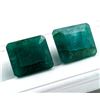 Image 1 : 14.8 CT CERTIFIED COLOMBIAN EMERALD GEMSTONE PAIR ($22,200 APPRAISAL, APPRAISAL NOT GUARANTEED)