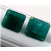 Image 2 : 14.8 CT CERTIFIED COLOMBIAN EMERALD GEMSTONE PAIR ($22,200 APPRAISAL, APPRAISAL NOT GUARANTEED)