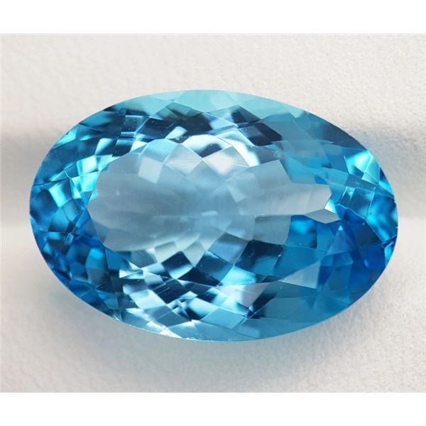 99.81 CT CERTIFIED ROYAL BLUE TOPAZ GEMSTONE ($21,710 APPRAISAL, APPRAISAL NOT GUARANTEED)