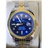 Image 1 : ROLEX SUBMARINER 40 MM BLUE DIAL WITH WHITE/GOLD INDEXES ROLEX REPLICA WATCH