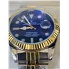 Image 2 : ROLEX SUBMARINER 40 MM BLUE DIAL WITH WHITE/GOLD INDEXES ROLEX REPLICA WATCH