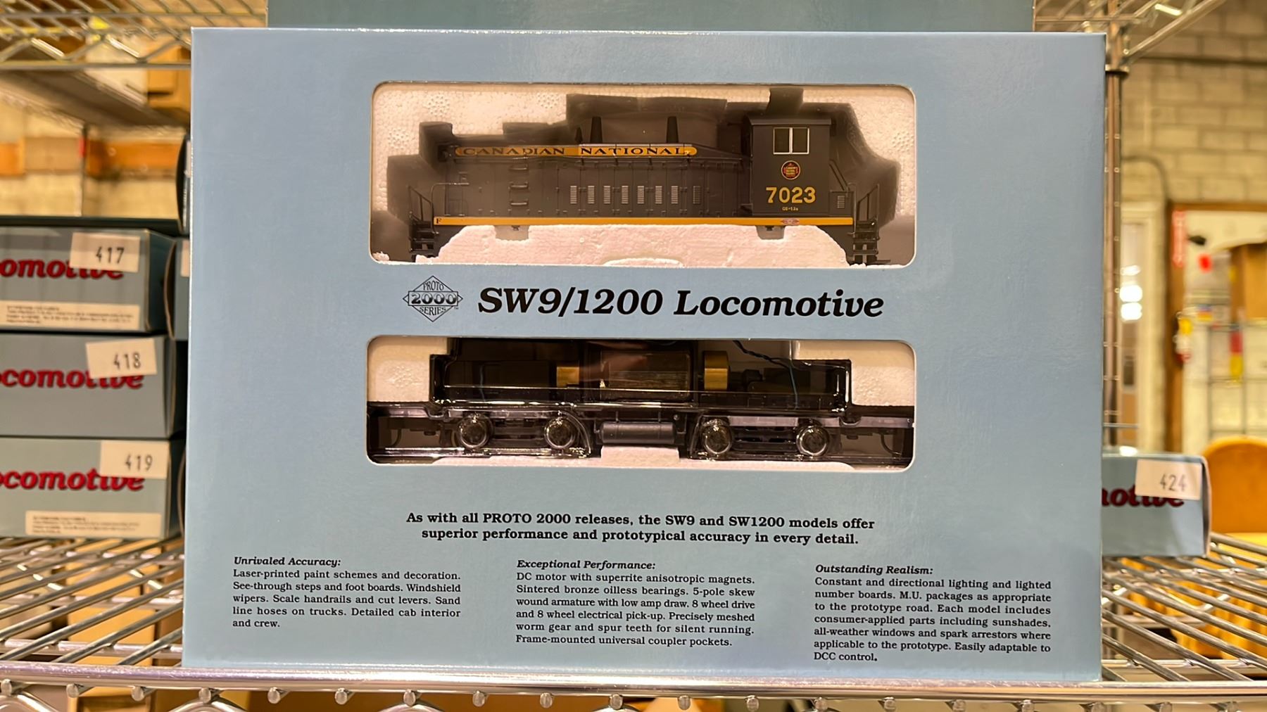 Protos Train PROTO 2000 SERIES SW9/1200 LOCOMOTIVE HO SCALE MODEL TRAIN - Able Auctions