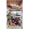 Image 1 : 5 SHELVES OF CONTENTS - ASSORTED CLOTHING, BLANKETS & MORE *RACK NOT INCLUDED*